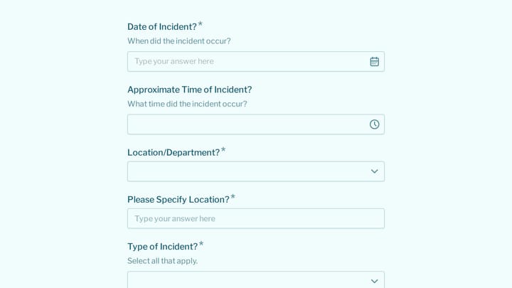 Confidential Medical Error Report preview