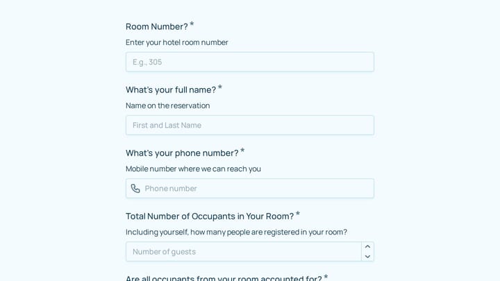 Guest Evacuation Check-In preview
