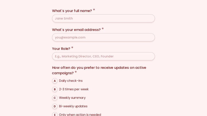 Digital Marketing Personality Assessment preview