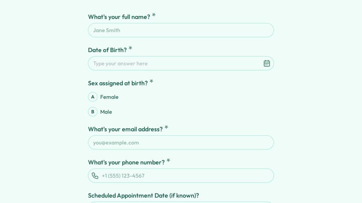 Bladder Health Assessment & Urinary Frequency Diary preview