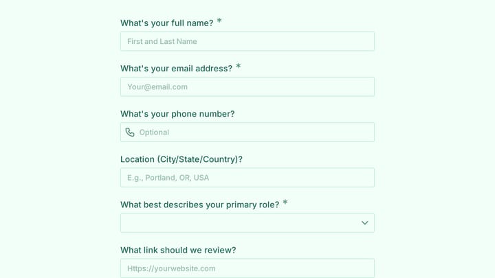 Autistic Burnout Recovery Affiliate Program Application preview