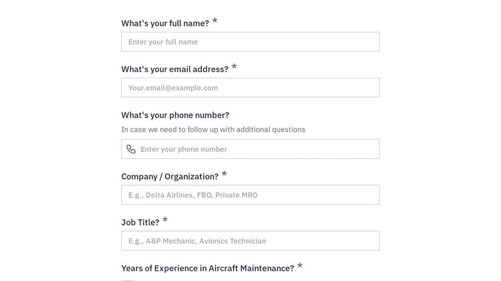 Aircraft Maintenance Software User Research preview