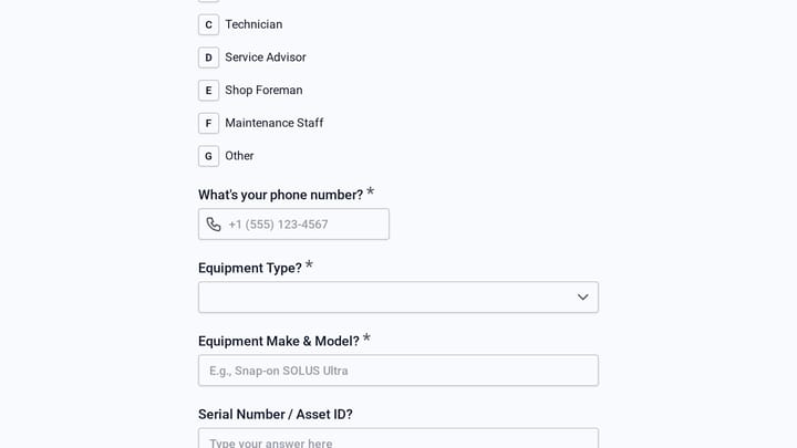 Diagnostic Equipment Failure Report preview