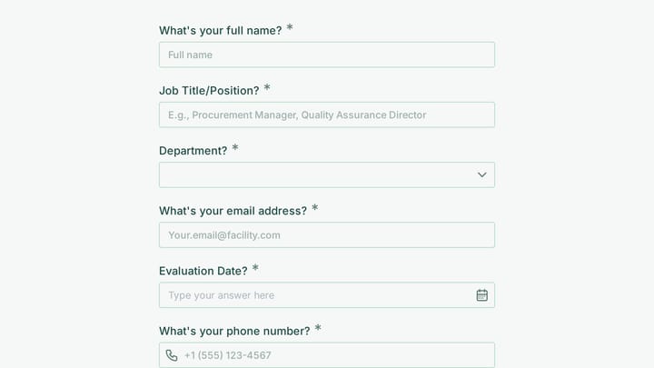 Healthcare Medical Supply Vendor Evaluation preview