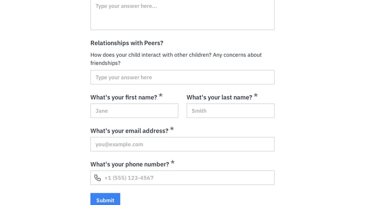 Adoption and Foster Care Therapy Intake Form preview