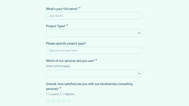 Biodiversity Consulting Client Satisfaction Survey preview