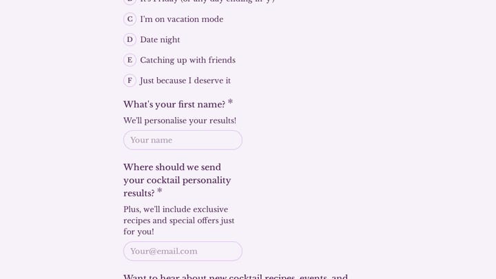 What's Your Cocktail Personality? preview