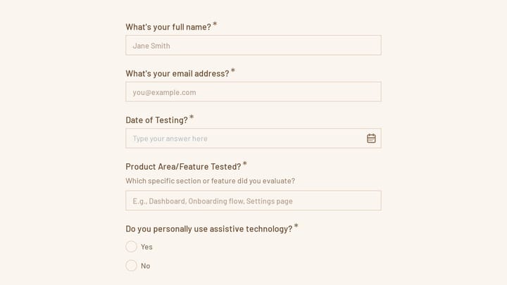 Beta Program Accessibility Audit preview