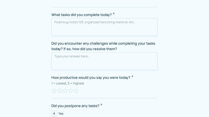 Daily Report preview