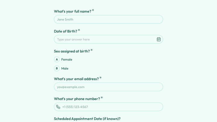 Bladder Health Assessment & Urinary Frequency Diary preview