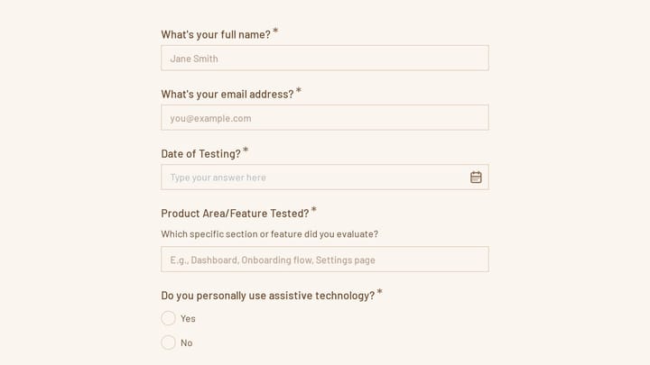 Beta Program Accessibility Audit preview