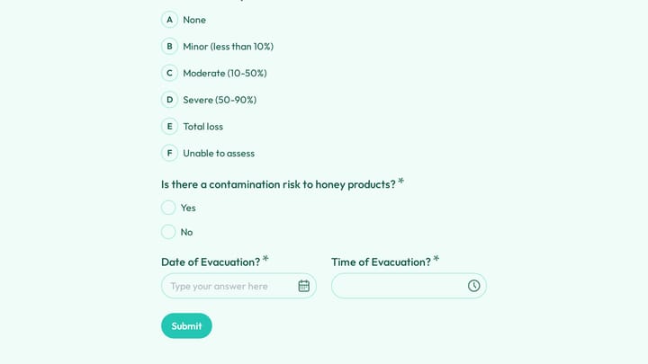 Beekeeping Facility Evacuation & Headcount Form preview
