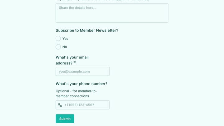 Fern Society Member Directory Profile preview