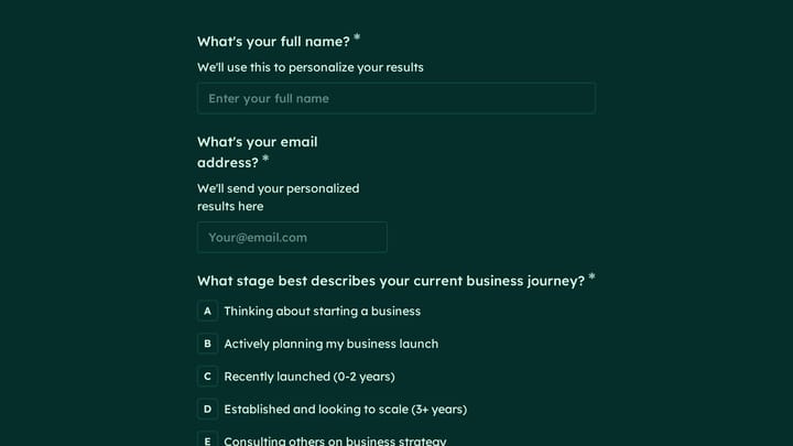 Entrepreneurial Personality Quiz preview