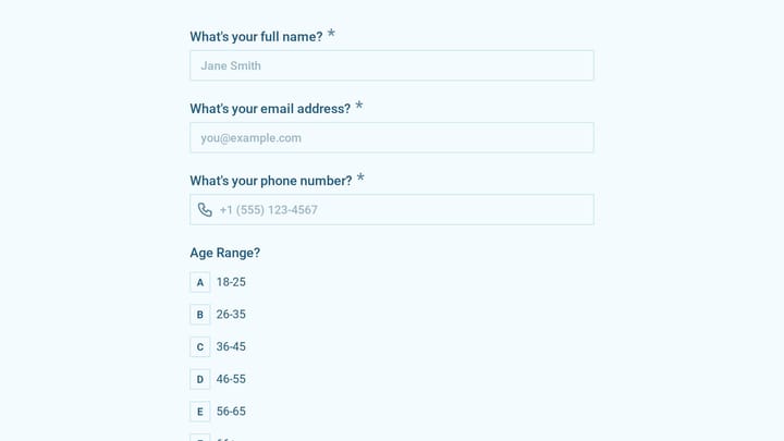 Authentic Living Coaching Intake Form preview