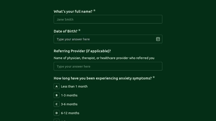 Anxiety Disorder Diagnostic Assessment preview