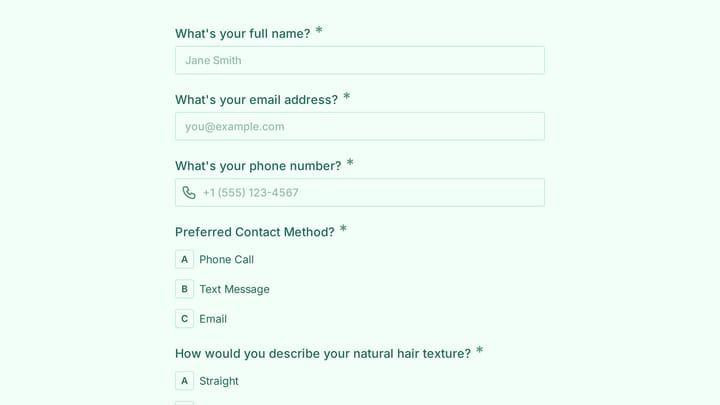 Hair Extension Consultation preview