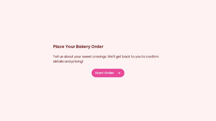 Bakery Facebook Order Form preview