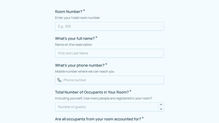Guest Evacuation Check-In preview