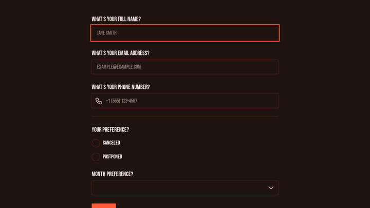 Cancellation or Postponement Voting Form preview