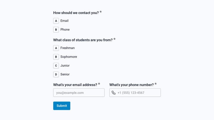 Sign Up Sheet preview