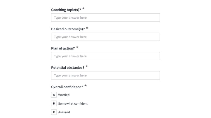 Employee Coaching Form preview