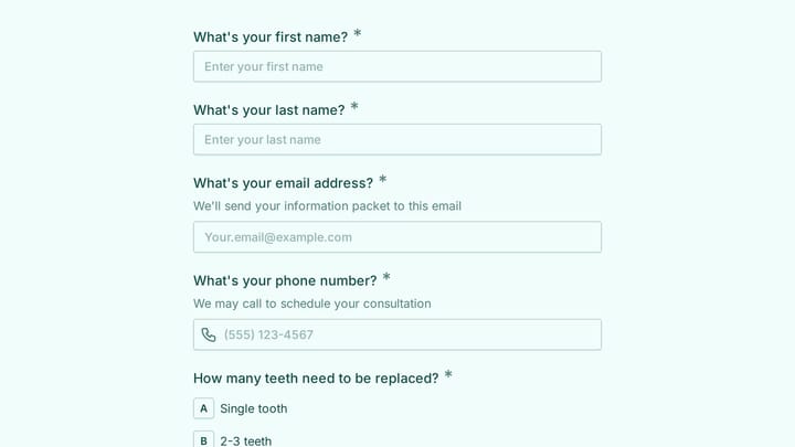 Request Your Free Dental Implant Information Packet preview