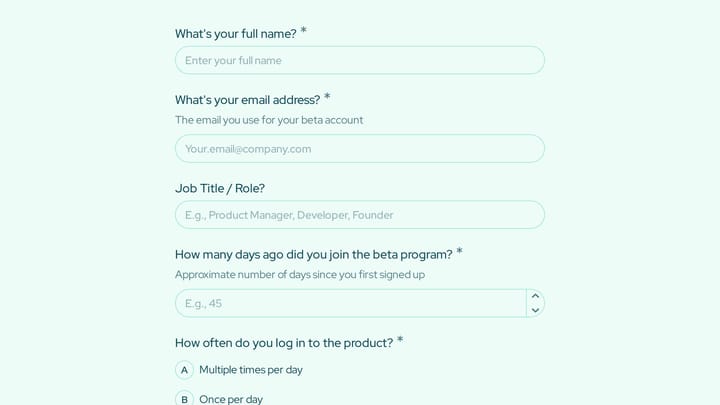 Beta Power User Identification preview