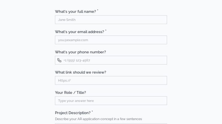 AR Application Discovery preview
