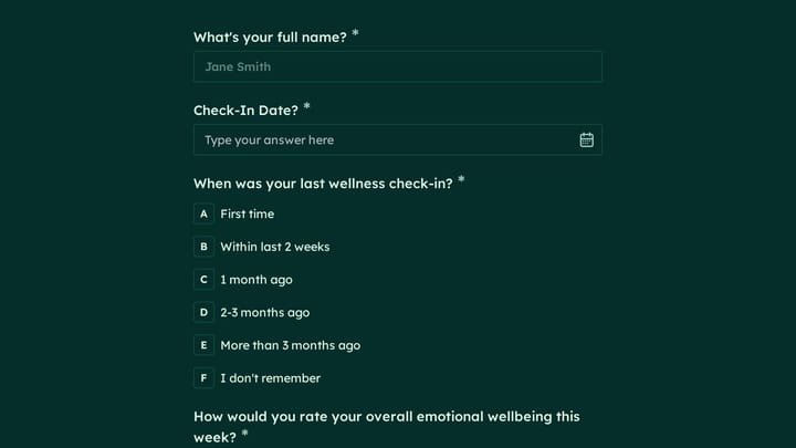 Counselor Wellness Check preview