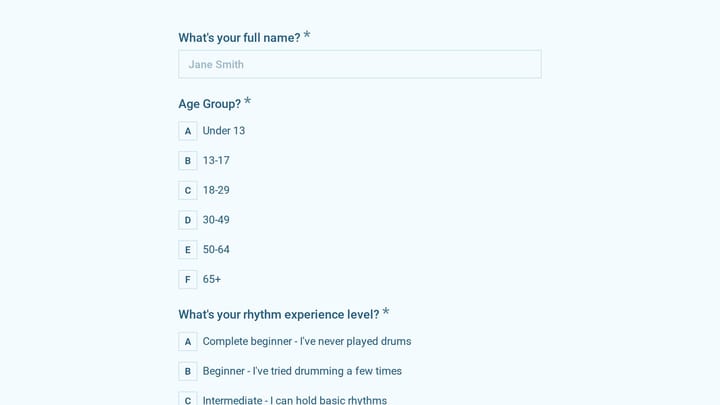 African Drumming Circle Registration preview