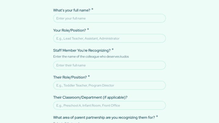 Peer Kudos: Parent Partnership Excellence preview