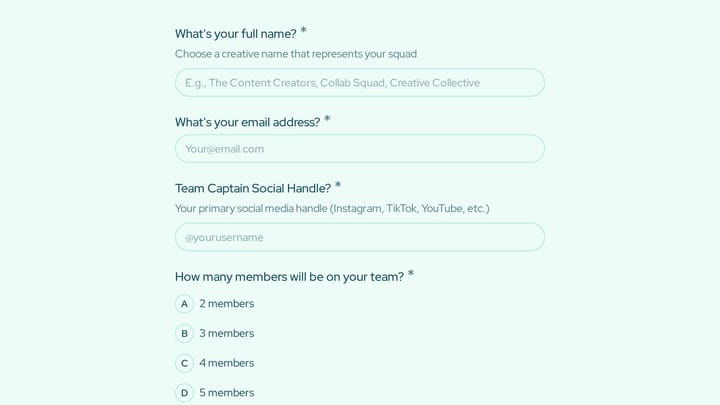Join the Challenge: Form Your Team preview