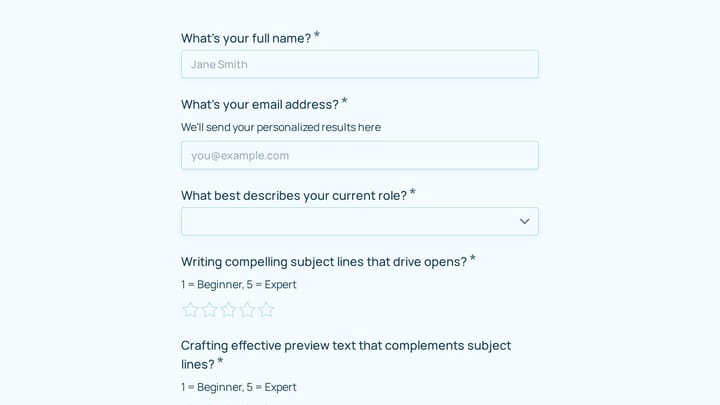 Email Marketing Skills Inventory preview
