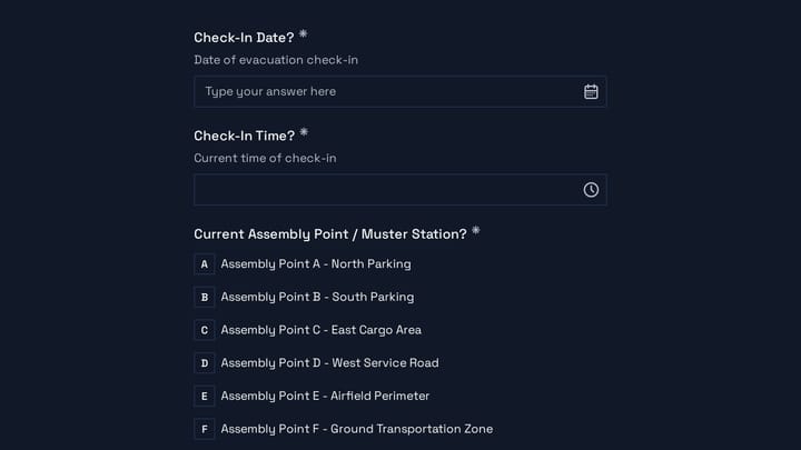 Airport Terminal Evacuation Check-In preview
