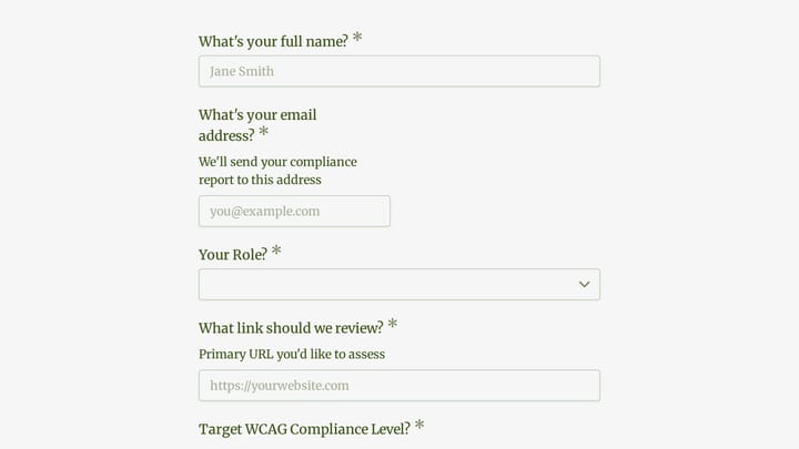 Accessibility Compliance Diagnostic Quiz preview