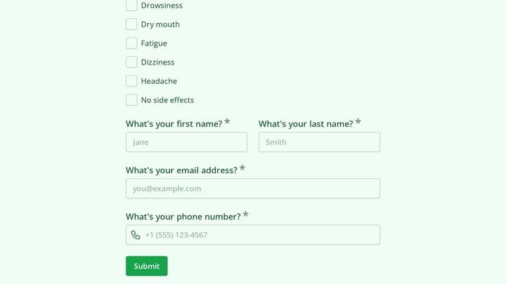 Chronic Urticaria Assessment Form preview