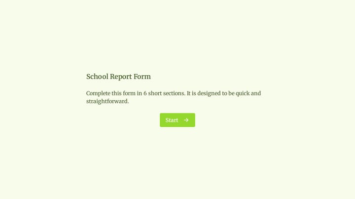 School Report Form preview