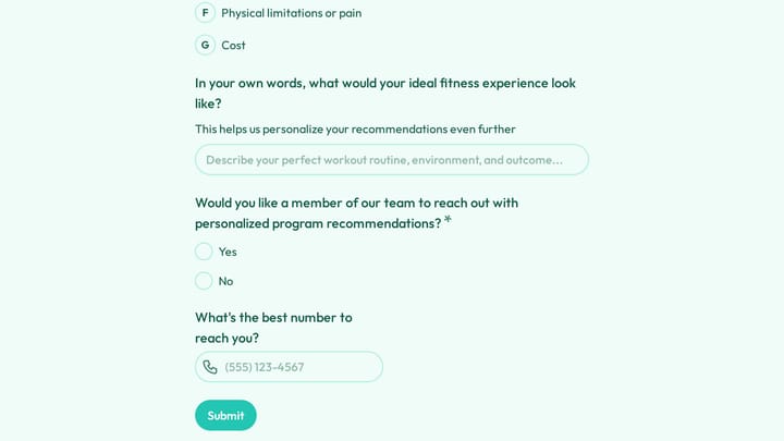 Discover Your Fitness Personality preview
