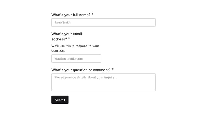 Ask a Question preview