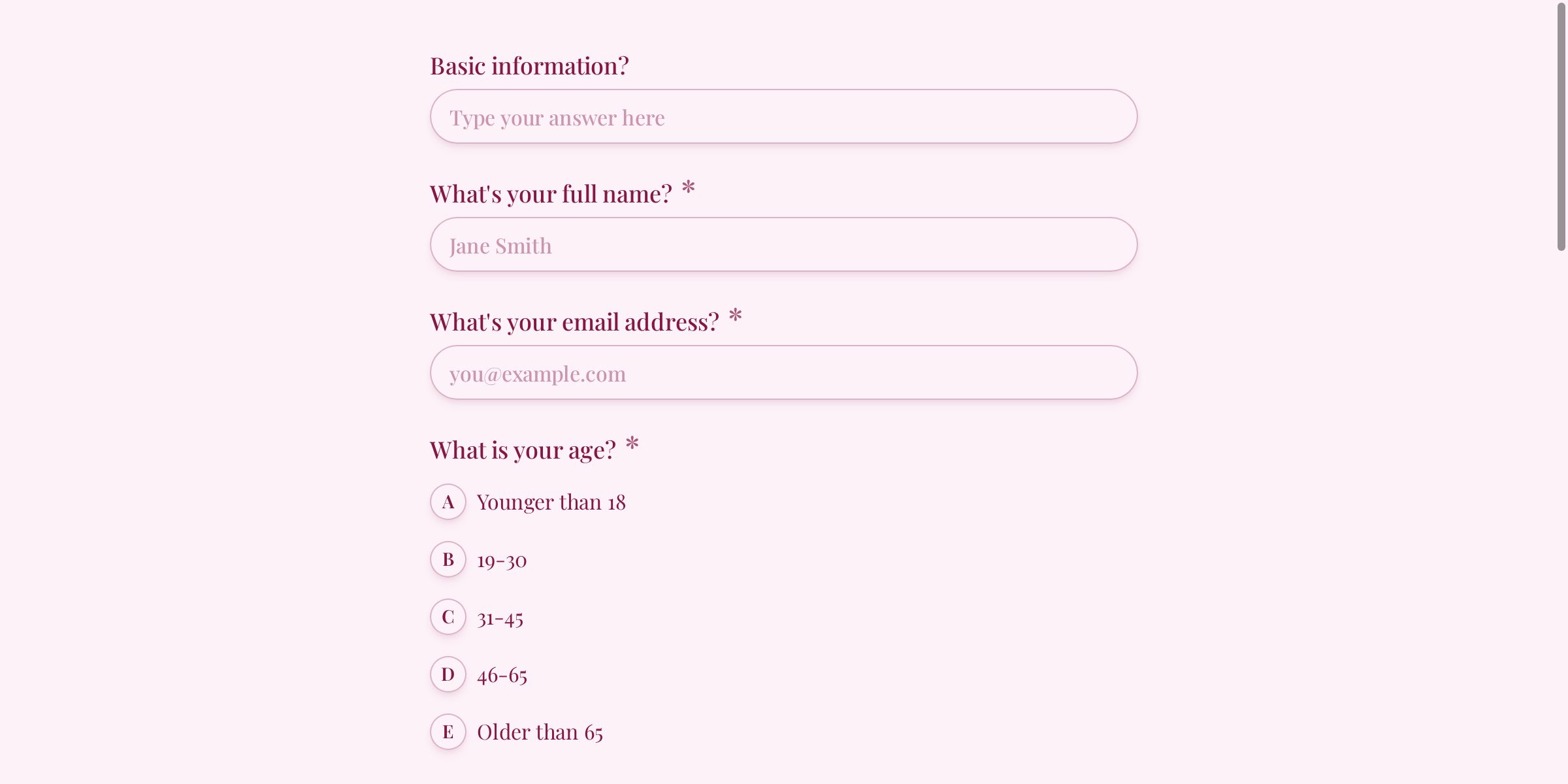 Volunteer Signup Form for Events and Community Programs