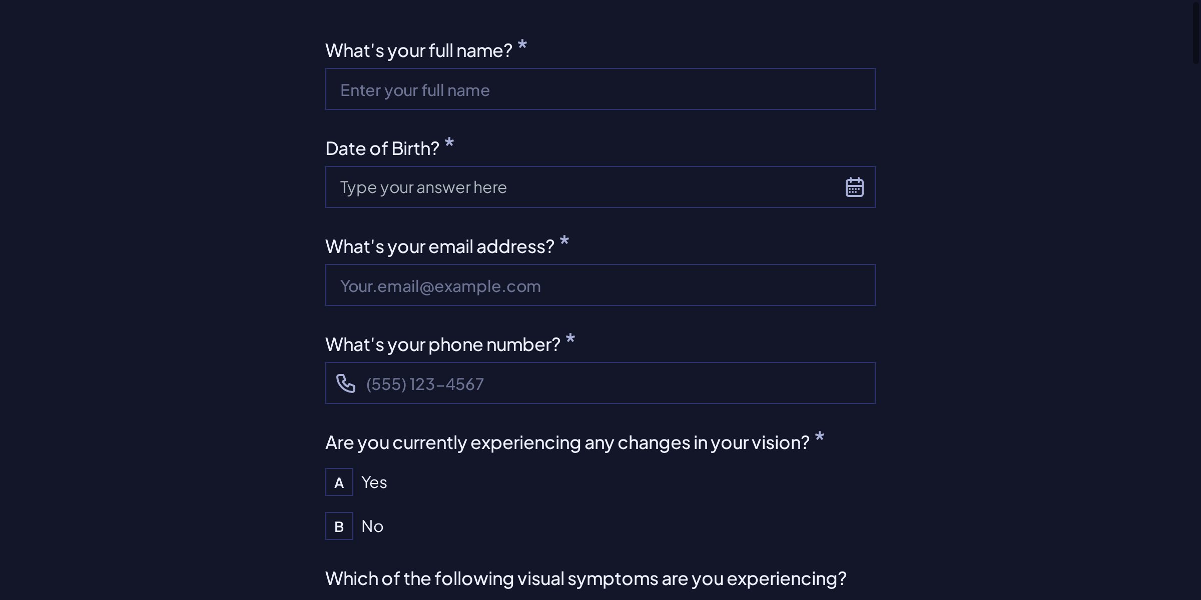 Age-Related Macular Degeneration Screening Client Intake Form