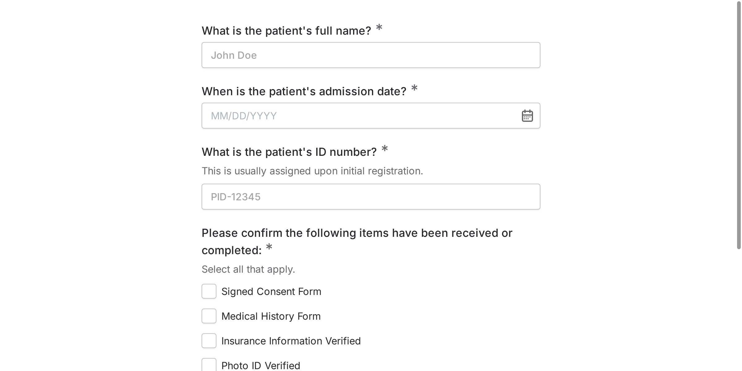Admission Checklist Form Template – Your Intake Process