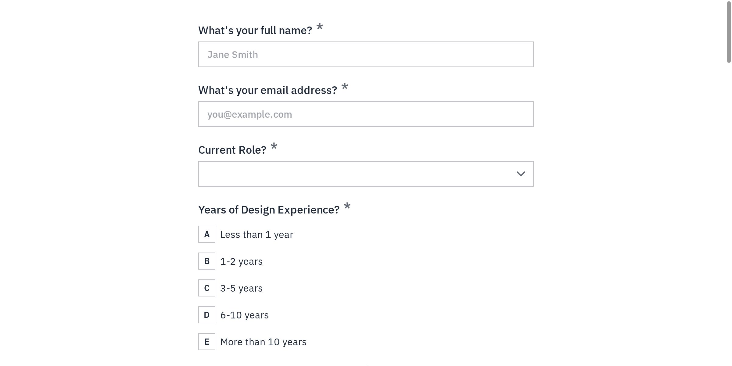 Graphic Design Skills Inventory Form